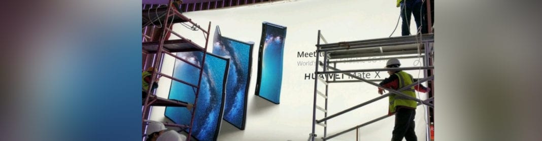 Huawei Foldable Smartphone Huawei Mate X poster leaks