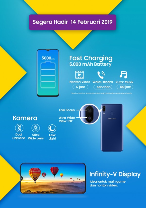 Samsung Galaxy M20 coming to Indonesia February 14
