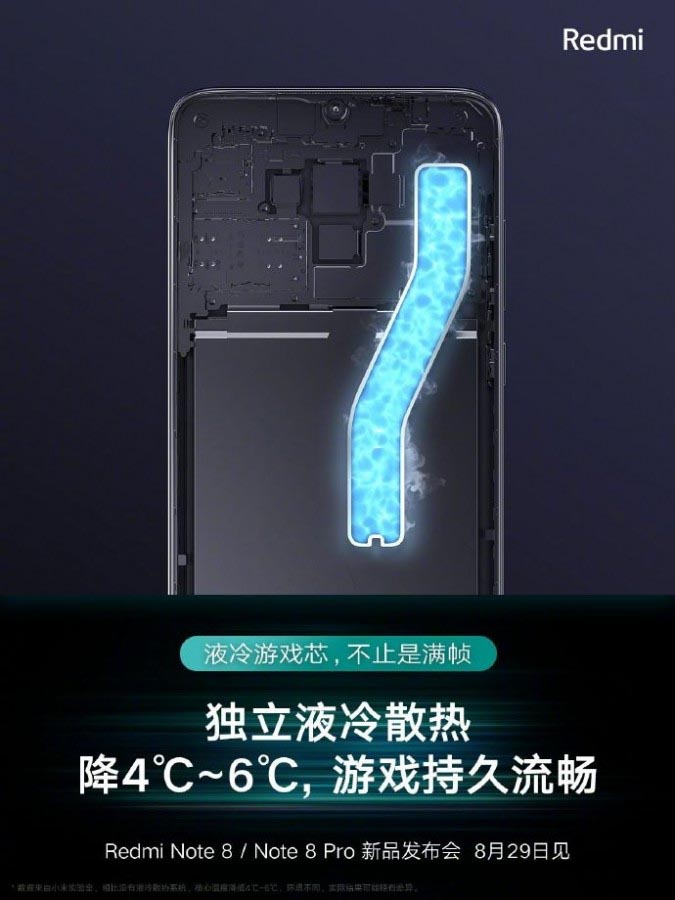 Redmi Note 8 Pro liquid cooling, GamePad Support, 280K on AnTuTu
