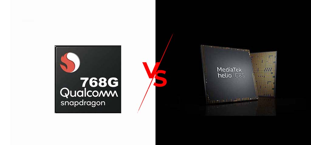 Mediatek Helio G85 vs Snapdragon 768G specification