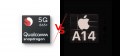 Qualcomm Snapdragon 865 Plus vs A14 Bionic